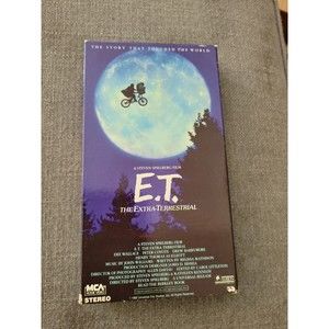 E.T. The Extra Terrestrial 1988 RARE VHS Green Black Tape Original Vtg Spielberg